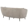 Coaster Fine Furniture 504838 Ellorie - Upholstered Channel Back Curved Loveseat - Beige