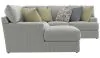 Jackson Furniture Industries 2340/75/30/72-28 Jackson Furniture Industries 2340/75/30/72-28 Stockbridge - 3 Piece Sectional With Comfort Coil Seating And 9 Included Accent Pillows (Left Side Facing Chaise) - Slate