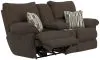 Jackson Furniture Industries 62579-2530/09-2531/15 Lenny - Power Lay Flat Reclining Console Loveseat - Chocolate
