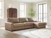 Benchcraft® 76106S6 Benchcraft® 76106S6 Veronella - 3-Piece Sectional With RAF Corner Chaise - Sahara