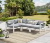 Intercon NS-SF-ARMLSS-BUF-4PC Nash - 4 Piece Outdoor Seating Sectional - Buff