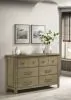 Coaster Fine Furniture 207533 Hazlewood - 6-Drawer Bedroom Dresser Cabinet - Vineyard Oak