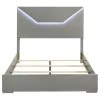 Coaster Fine Furniture 224971QB2 Ives - Queen Side Rails & Slats, Box 2 of 2 - Gray High Gloss