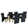 New Classic 40-2034-D4C Empire - Table With 4 Chairs - Black