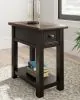 Ashley Furniture T736-107 Tyler Creek - Chair Side End Table - Black / Gray