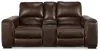 Ashley Furniture U2550218 Alessandro - PWR REC Loveseat/Con/Adj HDRST - Walnut