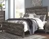 Ashley Furniture B440/58/56/99/92(2) Ashley Furniture B440/58/56/99/92(2) Wynnlow - 5 Pc. - King Crossbuck Panel Bed, 2 Nightstands - Gray