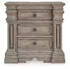 Ashley Furniture B916-93 Blairhurst - Three Drawer Night Stand - Light Grayish Brown