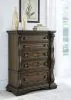 Ashley Furniture B947-46 Maylee - Five Drawer Chest - Dark Brown