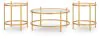 Ashley Furniture T173-13 Pearlox - Occasional Table Set (Set of 3) - Gold