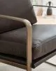 Ashley Furniture A3000763 Bradett - Accent Chair - Dark Brown / Gold Finish