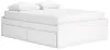 Ashley Furniture EB9630B14 Ashley Furniture EB9630B14 Onita - Queen Platform Bed With 2 Side Storage - White