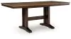 Ashley Furniture PCD651-32 Rylandeen - Rectangular Dining Room Counter Height Extension Table - Light Brown / Dark Brown