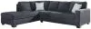 Ashley Furniture 87213S4 Ashley Furniture 87213S4 Altari - Left Arm Facing Corner Chaise With Sleeper 2 Pc Sectional - Slate