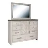 Samuel Lawrence Furniture S466-BR-K6 Riverwood - Bureau Dresser and Mirror