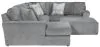 Jackson Furniture Industries 2477/30/72/75/28-28 Jackson Furniture Industries 2477/30/72/75/28-28 Glacier - 3 Piece Sectional With LSF Chaise, Comfort Coil Seating, 9 Included Accent Pillows And Cocktail Ottoman - Shark