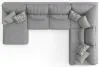 Jackson Furniture Industries 3480/75/30/72-18 Jackson Furniture Industries 3480/75/30/72-18 Titan - 3 Piece Sectional With Comfort Coil Seating And 9 Included Accent Pillows (Left Side Facing Chaise) - Moonstruck