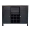 Liberty Furniture 186B-SR4836 Liberty Furniture 186B-SR4836 Carolina Crossing - Server - Black / Antique Honey
