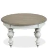 Riverside Furniture 38002 Jameson - Round Cocktail Table - White