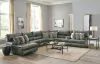 Jackson Furniture Industries 643/62/64/68/65/69/67-28 Jackson Furniture Industries 643/62/64/68/65/69/67-28 Como - 7 Piece Italian Leather Match Power Reclining Sectional With 2 Lay Flat Reclining Seats And LSF Chaise - Steel