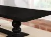 CoasterEssence 121231 Phelps - Extension Leaf Dining Table Distressed Noir - Distressed Nior