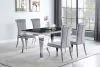 CoasterEssence 105071 Carone - Rectangular Glass Top Dining Table - Black