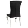 CoasterEssence 105071-S5 Carone - 5 Piece Rectangular Glass Dining Set - Black