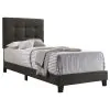 CoasterEveryday 305746T Mapes - Upholstered Twin Panel Bed - Charcoal