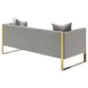CoasterElevations 509111 Eastbrook - Velvet Upholstered Tufted Sofa - Gray