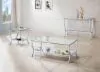 CoasterEssence 720338 Saide - Rectangular Glass Top Coffee Table - Chrome