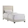 Intercon UB-BR-ZONTWN-FOG-C Intercon UB-BR-ZONTWN-FOG-C Zion - Upholstered Twin Bed - Fog