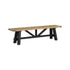 Intercon HD-CH-1568B-RWR-C Hendricks - Dining Bench - Rustic Wheat / Raven