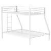 Coaster Fine Furniture 460365WHT Alevera - Metal Twin Over Full Bunk Bed With Ladder - White