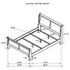 Coaster Fine Furniture 202441QB2 Louis Philippe - Queen Side Rails & Slats For Sleigh Bed, Box 2 of 2 - White