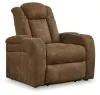 Ashley Furniture 6070313 Wolfridge - Power Recliner/Adj Headrest - Brindle