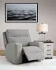 Ashley Furniture 9050313 Biscoe - Power Recliner /Adj Headrest - Pewter