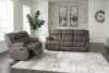 Ashley Furniture 68804/88/86 Ashley Furniture 68804/88/86 First Base - 2 Pc. - Reclining Sofa, Reclining Loveseat - Gunmetal