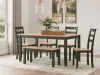 Ashley Furniture D401-325 Ashley Furniture D401-325 Gesthaven - Dining Room Table Set (Set of 6) - Natural / Green