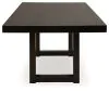 Ashley Furniture D618/35/01(3) Neymorton - 7 Pc. - Rectangular Extension Table, 6 Side Chairs - Dark Grayish Brown
