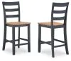 Ashley Furniture D399-124 Ashley Furniture D399-124 Gesthaven - Barstool (Set of 2) - Natural / Blue