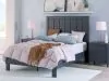Ashley Furniture EB1528B2 Simmenfort - Full Platform Bed With Panel Headboard - Navy Blue