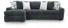 Ashley Furniture 98105S4 Ashley Furniture 98105S4 Midnight-Madness - 2-Piece Sectional Sofa With LAF Corner Chaise - Gunmetal