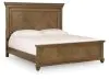 Ashley Furniture PCB782B4 Karallin - King Panel Bed - Medium Brown