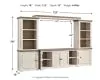Ashley Furniture W814W1 Havalance - 4 Pc. - Entertainment Center - 67