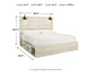Ashley Furniture B192B27 Ashley Furniture B192B27 Cambeck - King Panel Bed With 4 Storage Drawers - Whitewash