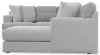 Jackson Furniture Industries 3303/30/62/76-18 Logan - 3 Piece Sectional With Comfort Coil Seating And 9 Included Accent Pillows Right Side Facing Chaise - Moonstruck