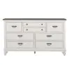 Liberty Furniture 417-BR31 Liberty Furniture 417-BR31 Allyson Park - 8 Drawer Dresser - Wirebrushed White / Charcoal