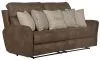 Jackson Furniture Industries 3881-1811/19-1728/26 Justine - Lay Flat Reclining Sofa - Burlap