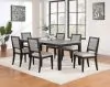 Coaster Fine Furniture 121221-S7 Elodie - 7 Piece Rectangular Extension Leaf Dining Set - Black
