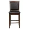 CoasterEssence 115209 Dewey - Upholstered Counter Chair (Set of 2) - Walnut